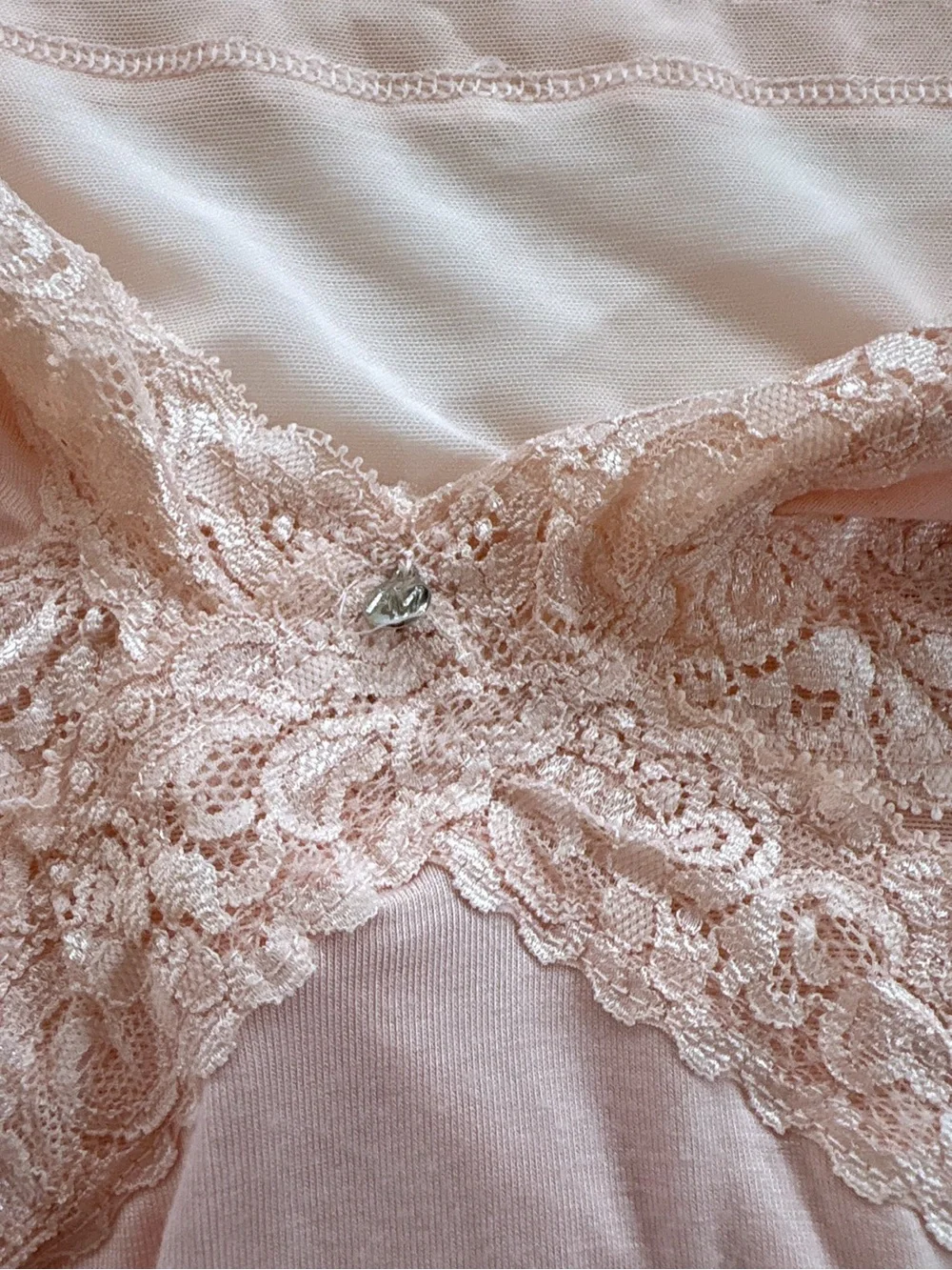 Adore Me 2X Pink Lace Chemise Nightgown Sleep Dress Coquette Loungewear NWT